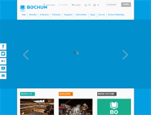 Tablet Screenshot of bochum-tourismus.de